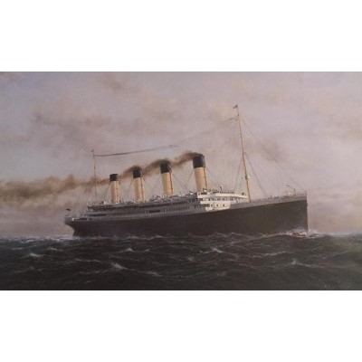 Art Print Ed Walker Titanic on her Maiden Voyage